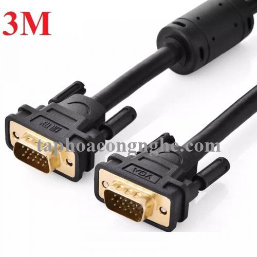 Ugreen 11631 3M màu Đen Cáp tín hiệu 2 đầu VGA VG101 30011631